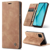 phone case for huawei p40 lite leather magnetic flip cover card slots stand shockproof full protective cover for huawei p40 lite
