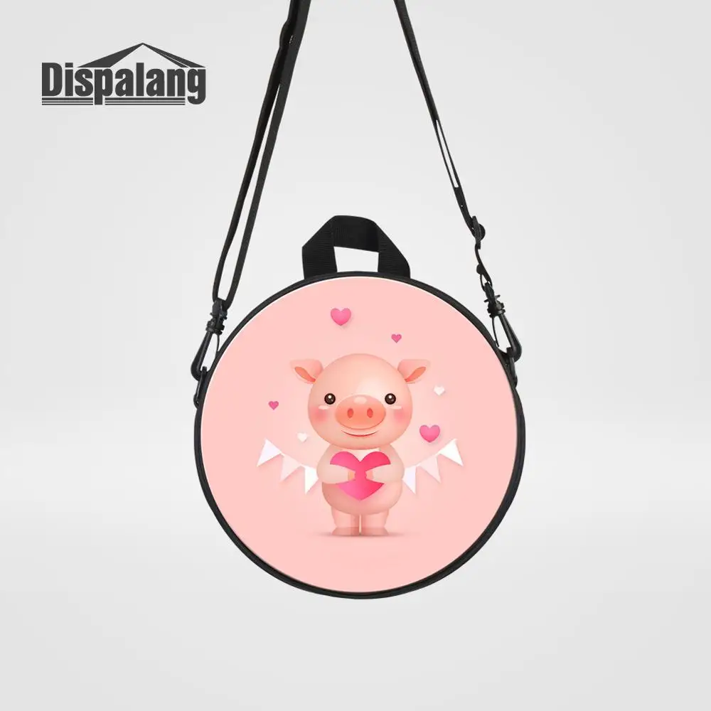 Backpack28 Dispalang новые Мультяшные детские сумки-мессенджеры с принтом лисы для девочек милые животные круглые Rugtas детские мини сумки через плечо - Цвет: Backpack28