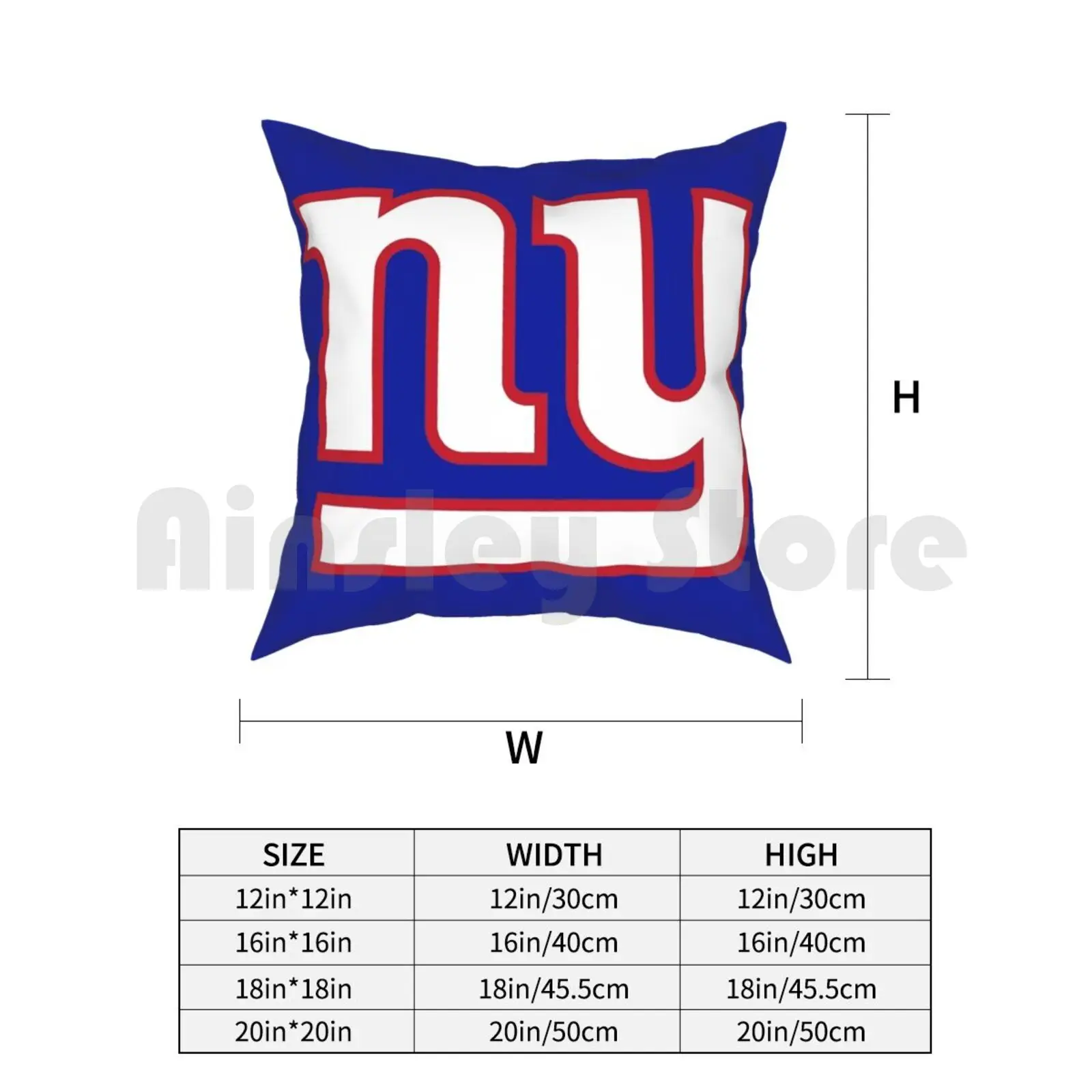 Гигантская подушка для американского футбола Нью-Йорка мягкий чехол с рисунком