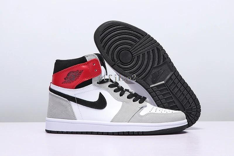 

New Arrival Nike Air Jordan 1 High AJ1 Basketball Shoes Men/Women Classic Casual Sports Wild Shoes Gray-White 36-45