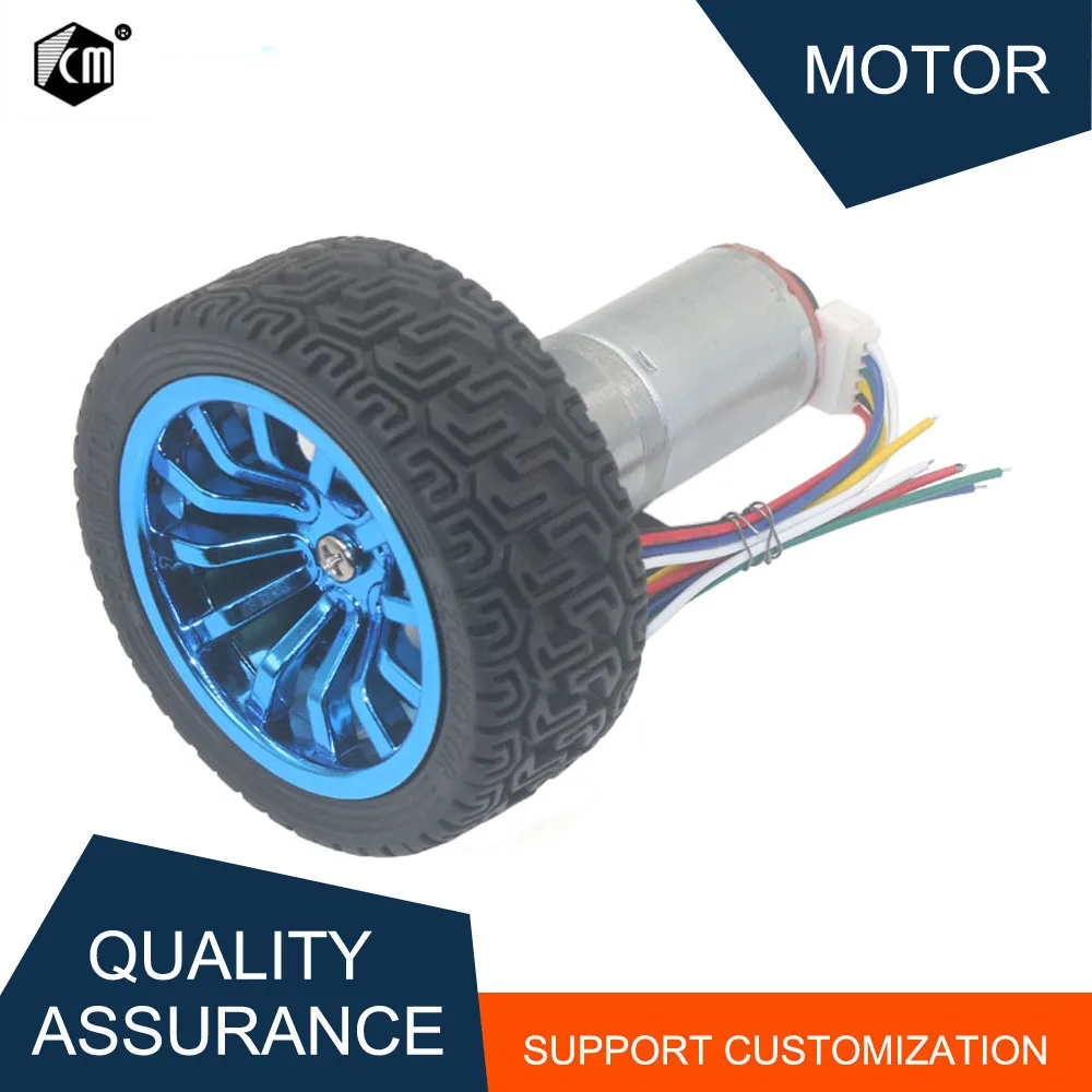 DC 12v зал кодировщик шестерни 18 1930 об./мин 25 мм Мини мотор колесная консоль с шиной в