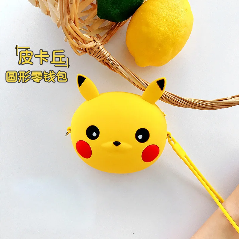 Действий японское аниме Pikachu модель портмоне игрушки кросс-боди мягкий