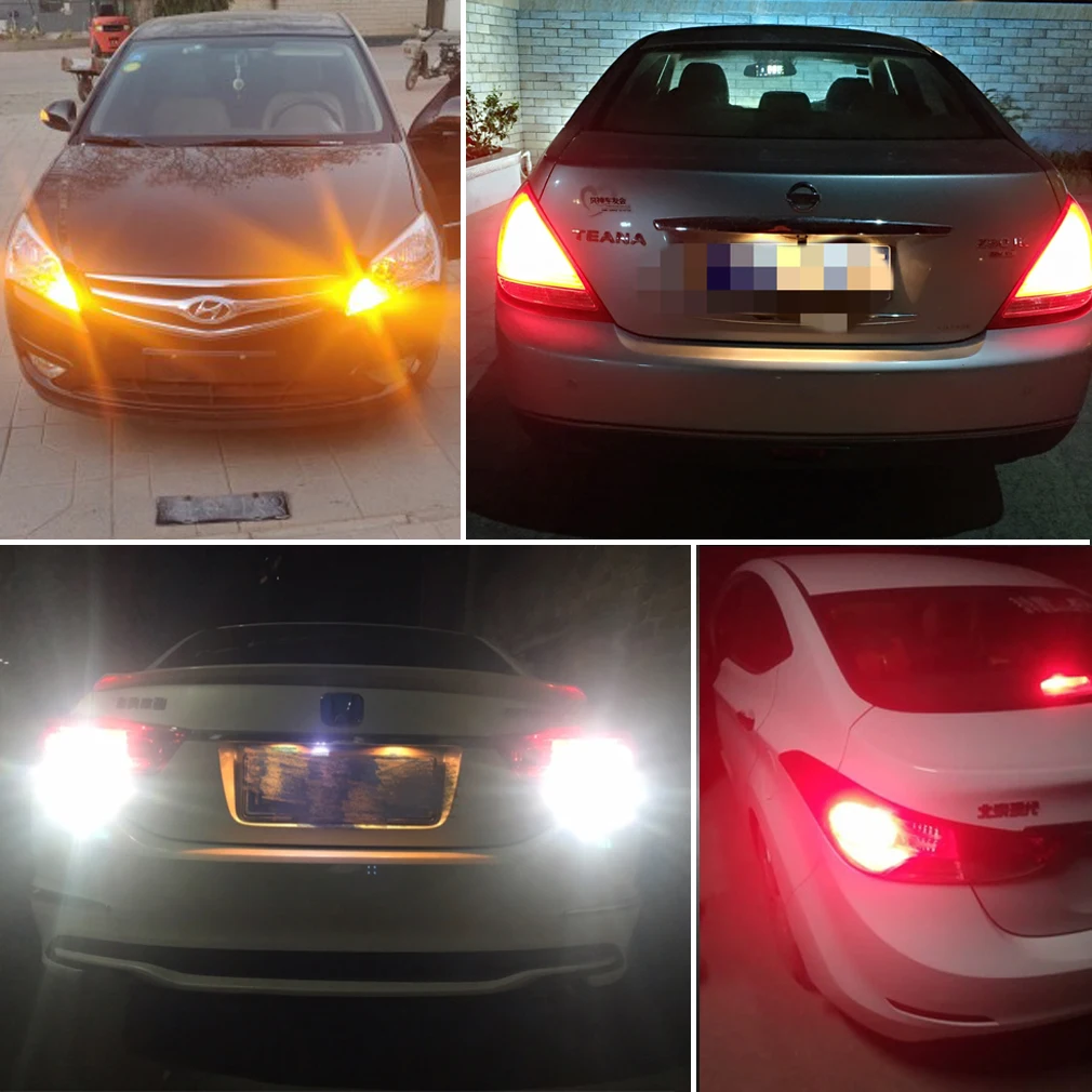 Автомобильная лампа P21W P21/5W PY21W LED 1156 BA15S BAU15S 1157 BAY15D светодиодные лампы R5W R10W