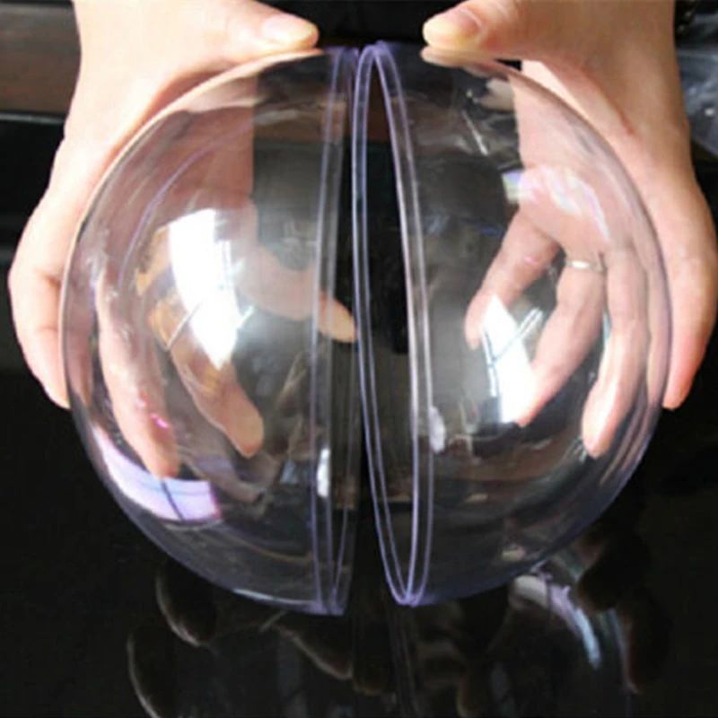 1 pc High Transparent Plastic Hollow Ball Christmas Decoration Hanging Wedding Candy Box Eternal Flower | Дом и сад