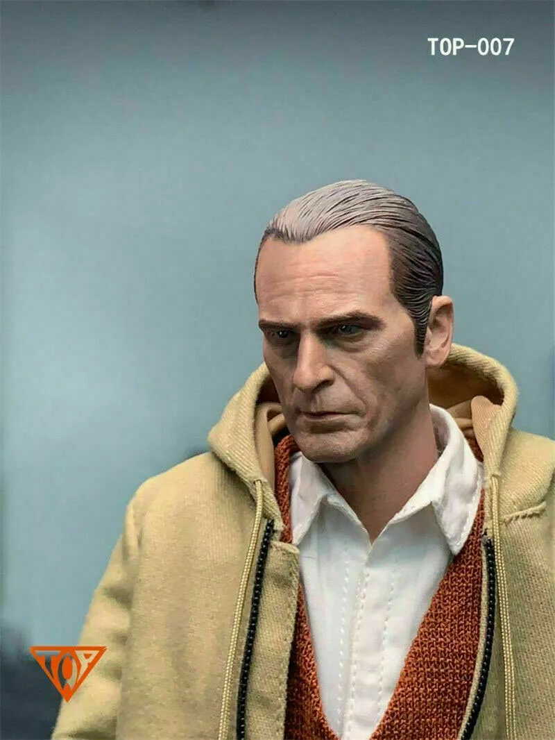 

TOP-007 1/6 JOKER Joaquin Phoenix Head Sculpt PVC Male Clown Soldier Head Carving Fit 12" Action Figure Body