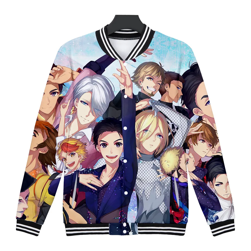 

Аниме YURI on ICE бейсбольная куртка мужская куртка-бомбер Victor Nikiforov Yuri Plisetsky бейсбольная форма верхняя одежда косплей костюм