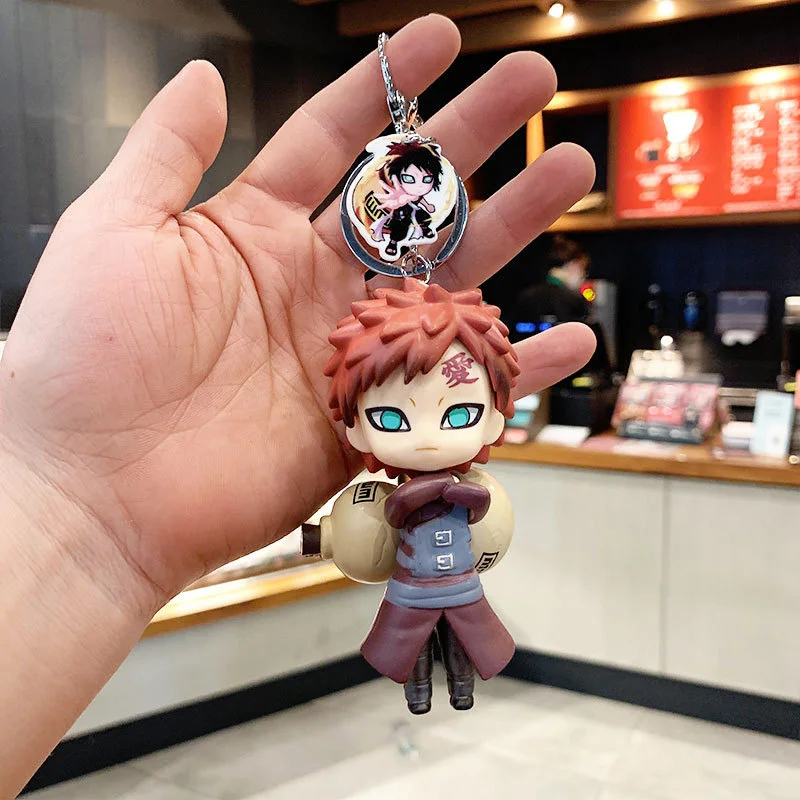 Anime Naruto KeyChain Kakashi Gaara Sasuke Akatsuki Members Hyuga Hinata Itachi Pendants Keyring Gift | Игрушки и хобби