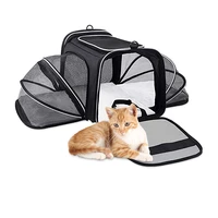 expandable carrier for cat pet carrier dog cat crate kennel car travel bag soft dog carrier cat travel bag airline approved