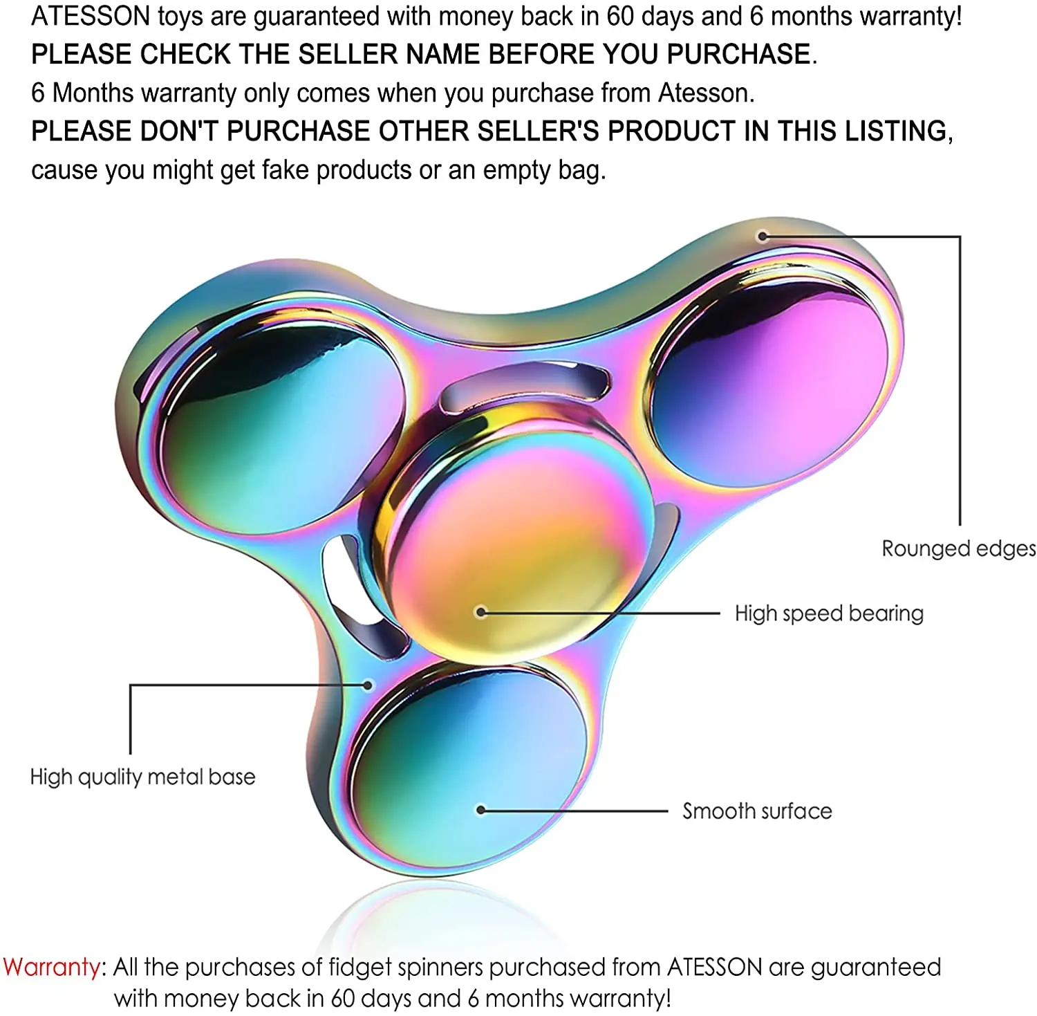 Топ Спиннер фиджет игрушка из нержавеющей стали подшипник высокоскоростные
