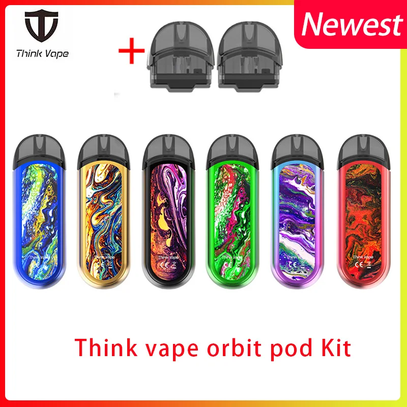 Новейшее перо электронной сигареты Kit Think vape orbit pod встроенный аккумулятор 1000 мАч