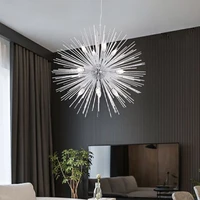 modern creative dandelion firework chandelier shop decoration light for living dining room bedroom led indoor fixtures