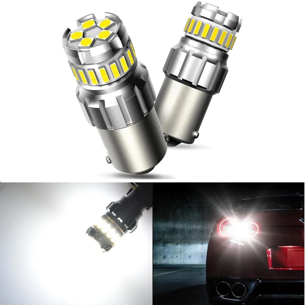 2 шт. для Volvo S60 XC90 V40 V50 V60 S60 S90 V90 XC60 1156 BA15S P21W светодиодный 7506 Автомобильный светодиодный светильник 1157 P21/5 Вт BAY15D обратный светодиодный лампы