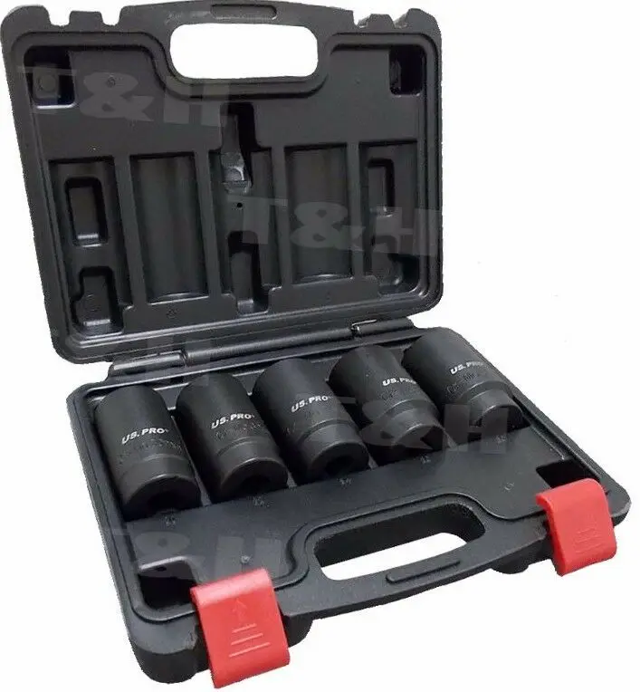 12 Point Axle Hub Nut Socket Set 1/2" Drive Thin Wall Deep Impact Sockets | Инструменты