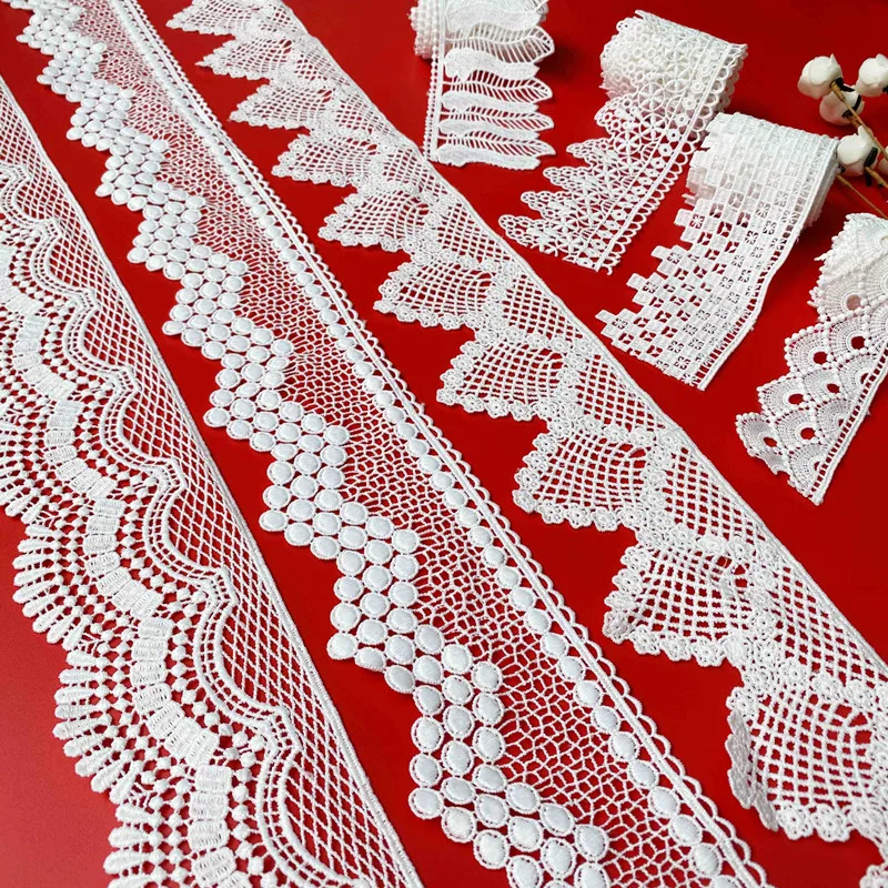 

7 видов стилей Венецианские кружева обрезка белого цвета 5 ярдов высшего качества 2021