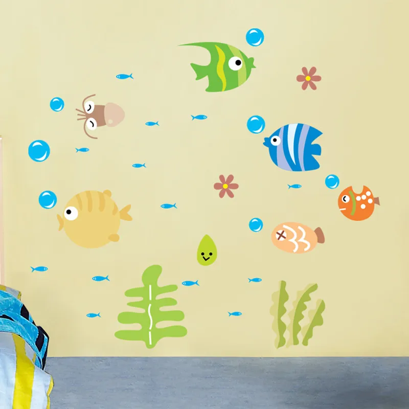 2018 горячая Распродажа милый тропический мультфильм Рыба море пузырь океан мир