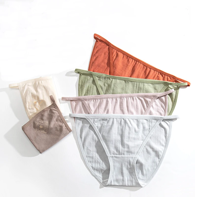 Сексуальные трусы с низкой талией женские трусики из хлопка сексуальное нижнее