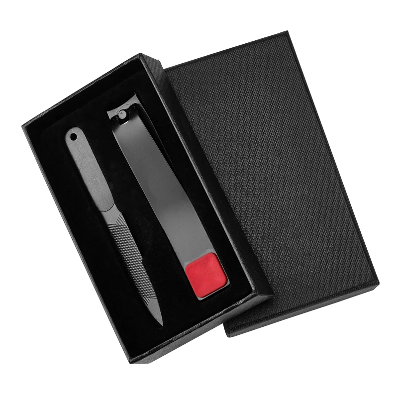 2 шт./компл. черные кусачки для ногтей с пилкой инструменты носочки триммер из