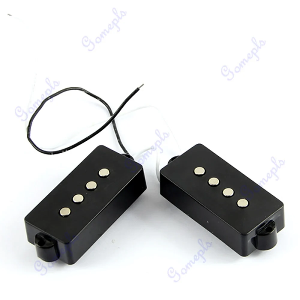 Black 4 String Noiseless Pickup Set For Precision P Bass Bridge new | Спорт и развлечения