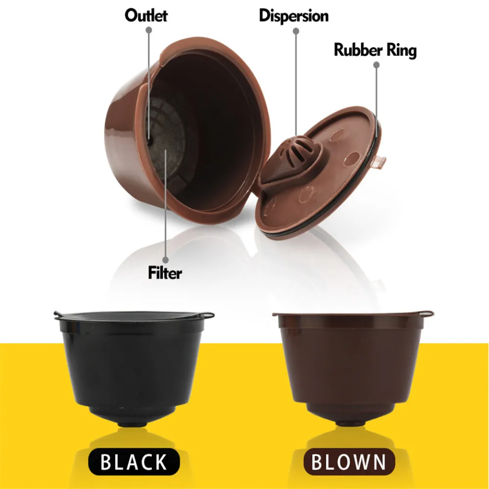 

Reusable Refillable Capsules Pods for Nescafe Capsula Dolce Gusto Machines Maker Coffee Capsule Pod Cup Cafeteira