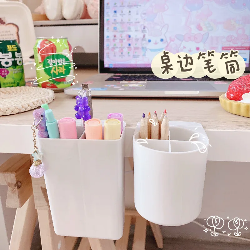 Настольный пластиковый держатель для ручек подставка карандашей настольный