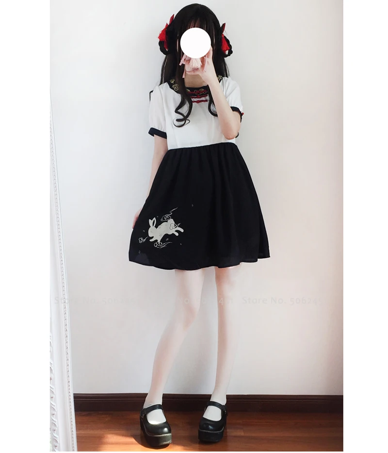 Кимоно женское в японском стиле хаори кавайная одежда с мультяшным принтом