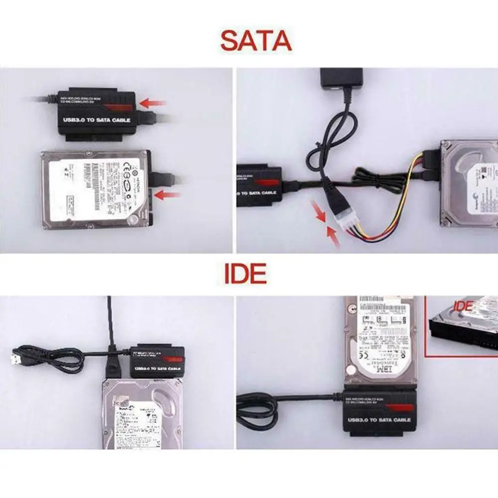Новый USB 3 0 до 2 5 25 IDE/SATA жесткий диск устройство считывания данных с нжмд конвертер