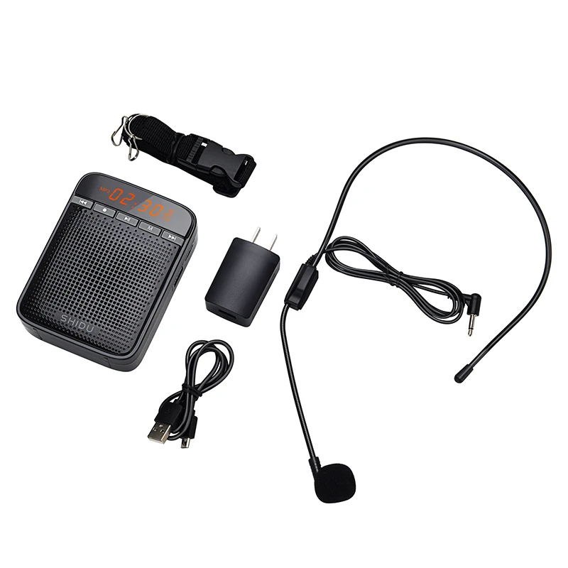 SHIDU Портативный средство громкоговорящей связи персональный Мегафоны AUX аудио