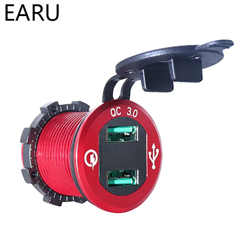 Новинка Лидер продаж автомобильное зарядное устройство Usb QC3.0 для мотоцикла