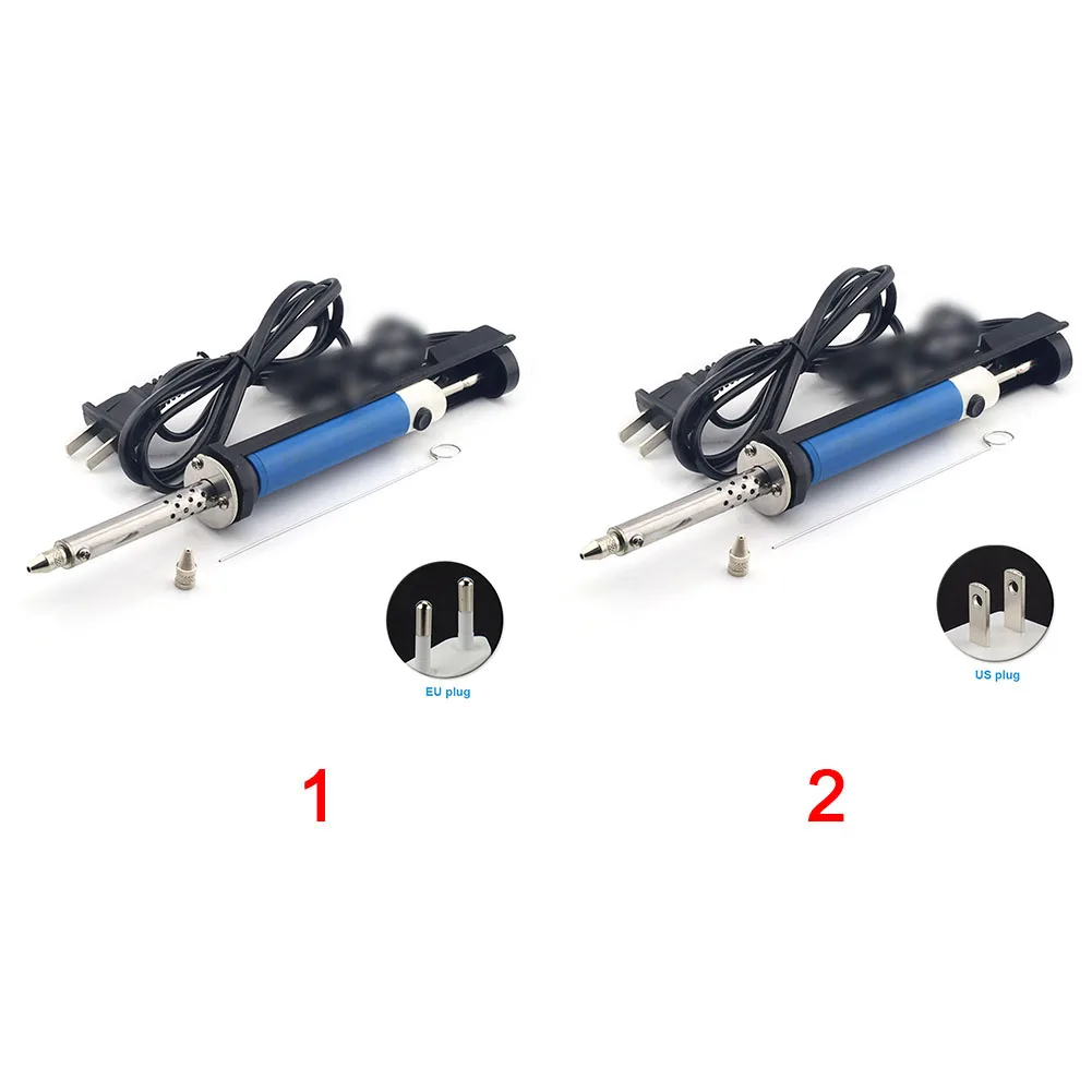 

220V 30W Desoldering Pump Electric With Nozzle EU/US Plug Sucker Pen Heating Welding Soldering Iron Tool Suction