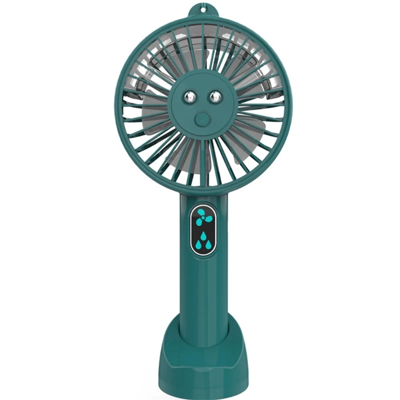 

Portable Humidifier Fan USB Handheld Spray Fan Mini Personal Table Fan Small but Mighty Quiet Blue Green Pink White