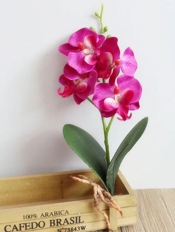 Искусственные цветы бабочки орхидеи 4 головки 28 см|Искусственные и сухие цветы| |