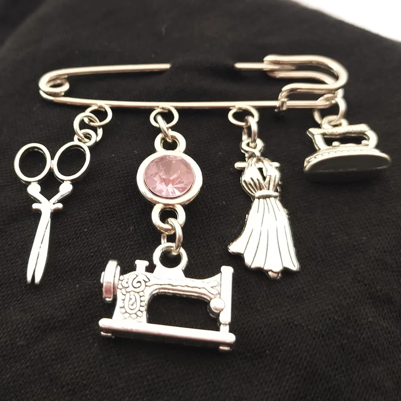 Штифты для швейных машин штифты портных ножниц элегантные платья|Броши| |