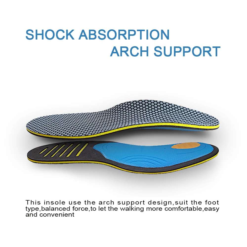 Ортопедические стельки для мужчин дышащие эластичные вставки из сетчатой ткани