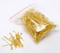eye pins alloy gold color 0 7mm for diy jewelry findings making materials handmade supplies