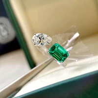 fashion adjustable size geometric aaa zirconia woman wedding engagement ring luxury jewelry friend girlfriend gift jewelry