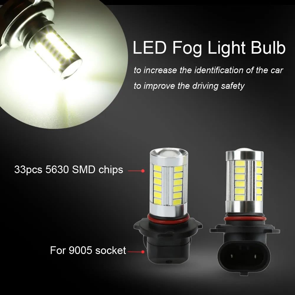 4X5630 33 SMD 850LM светодиодный автомобиль лампа для противотуманной фары 9005 гнездо