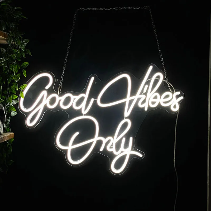 

Custom Neon Sign Good Vibes Only Neon Sign Wall Art Gifts For Him Decoration Bar Party Sign Home Decor Christmas Ins Commercial