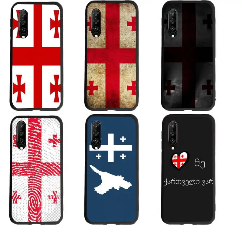 

Georgia flag Phone Case for Huawei honor 7A 8X 8s 9 9X 10 10i 20 30 Play lite pro s Fundas cover