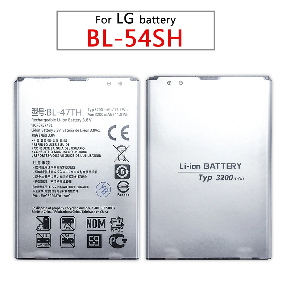 BL-54SH 2540 мАч сменный мобильный аккумулятор для LG Optimus G3 Beat Mini G3s G3c B2MINI G3mini D724 D725 D728 D729