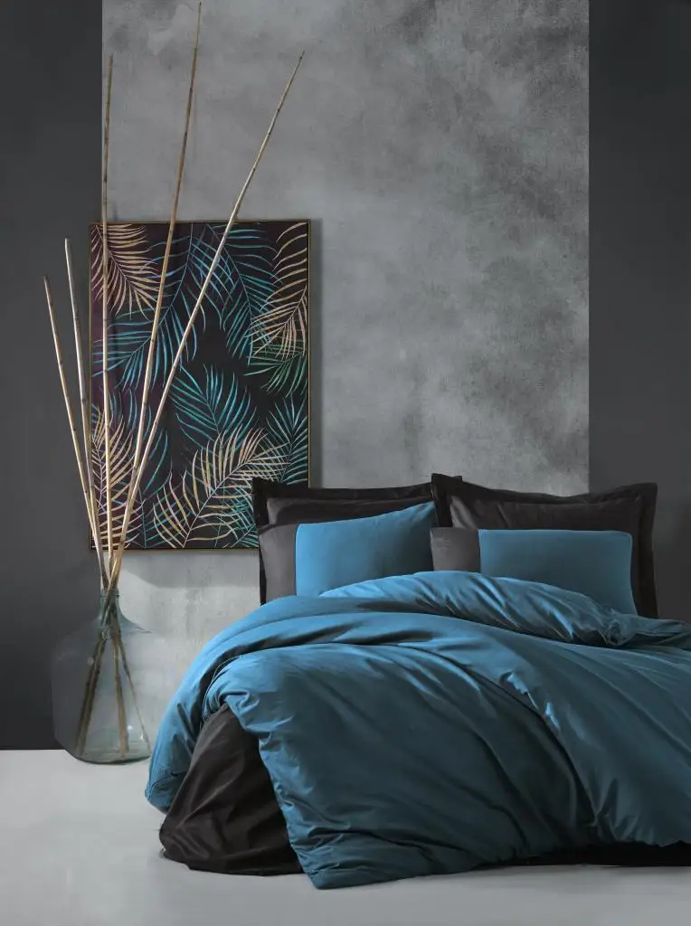 

Cotton Box Plain Double Personality Duvet cover set Oil Black