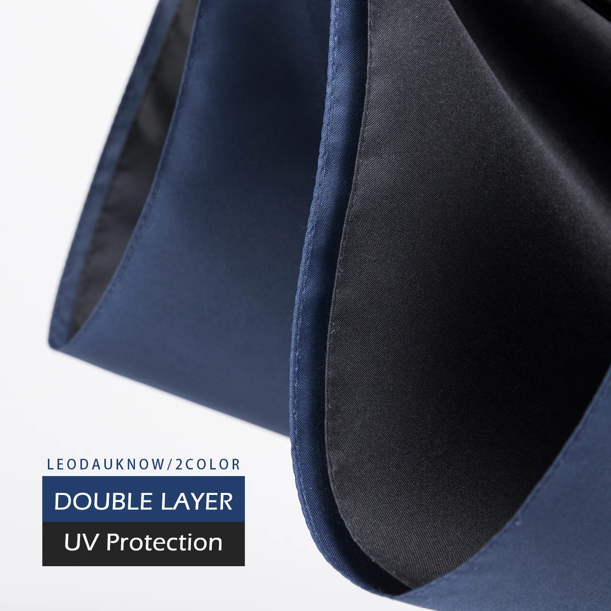 Leodauknow большой зонтик с длинной ручкой для дождя женщин и мужчин двойной слой 117 см