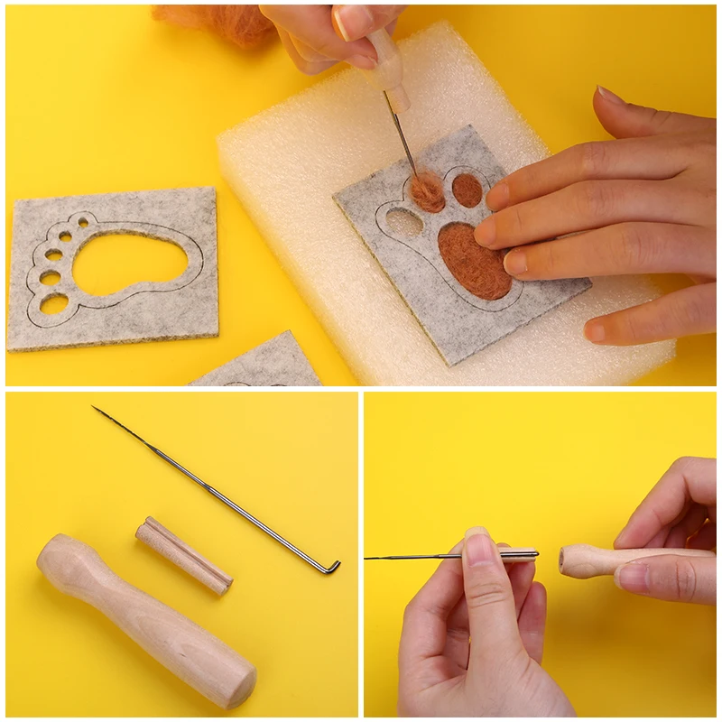 LMDZ набор из 30 штук комплекты игл для валения шерсть принадлежности поделок игла