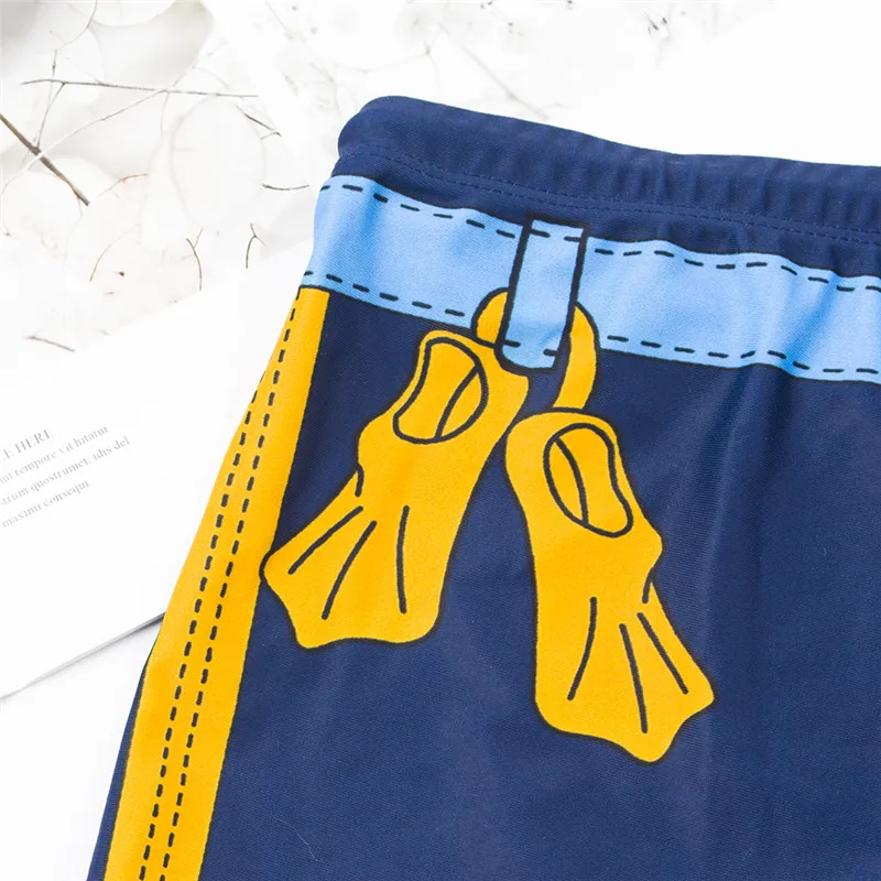 Детские плавки с принтом рыбы 2020 детский купальник пляжная одежда короткие для