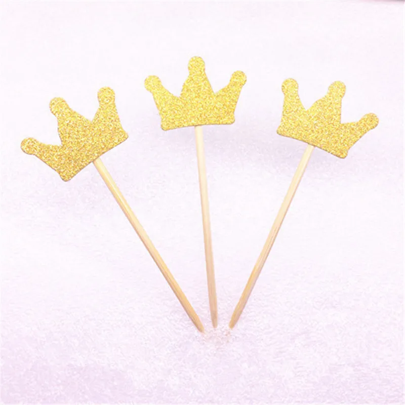 Блестящие милые мини-топперы для торта в виде королевской короны красивые