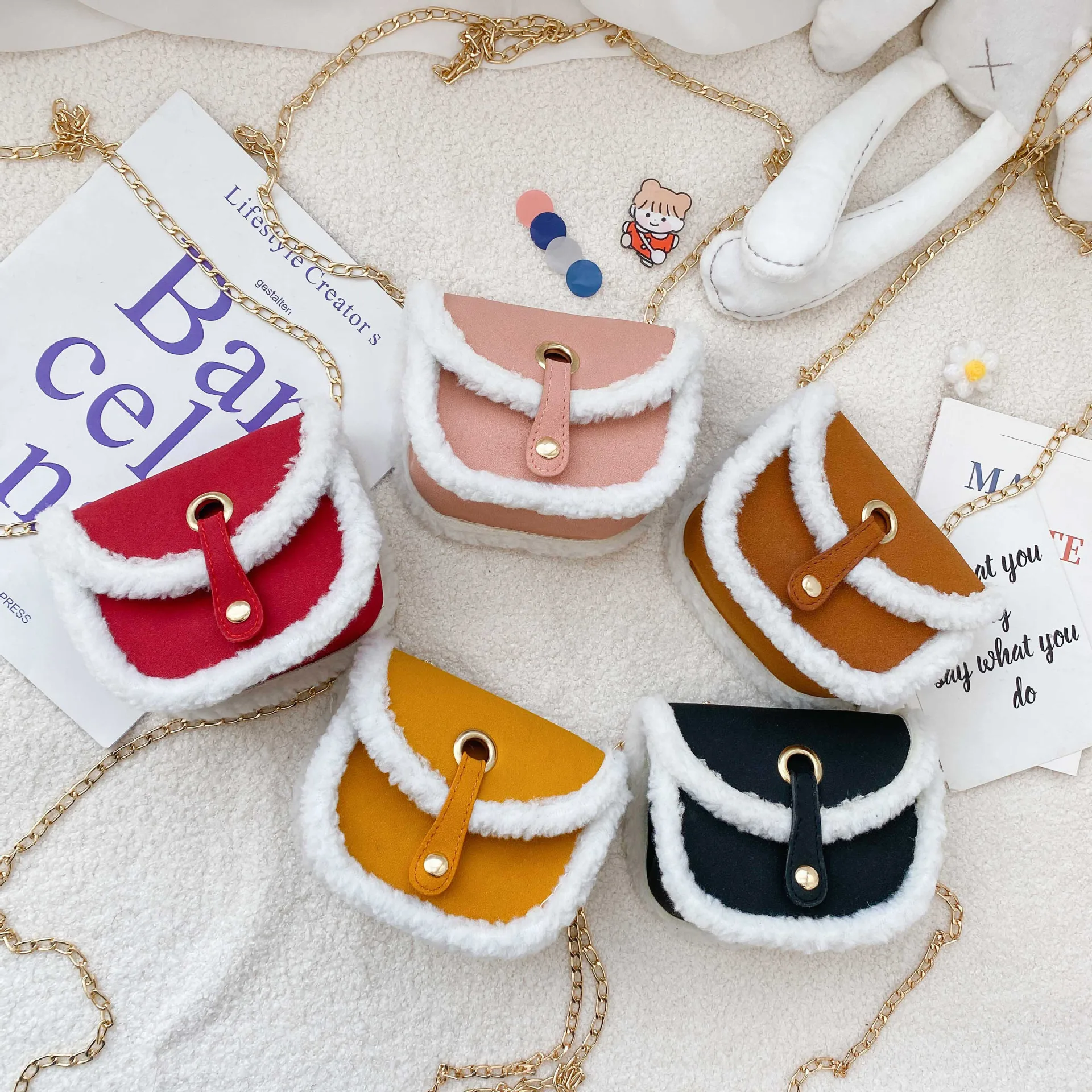 Детские мини сумки и Осень-зима 2021 милая сумка-мессенджер для девочек маленькая