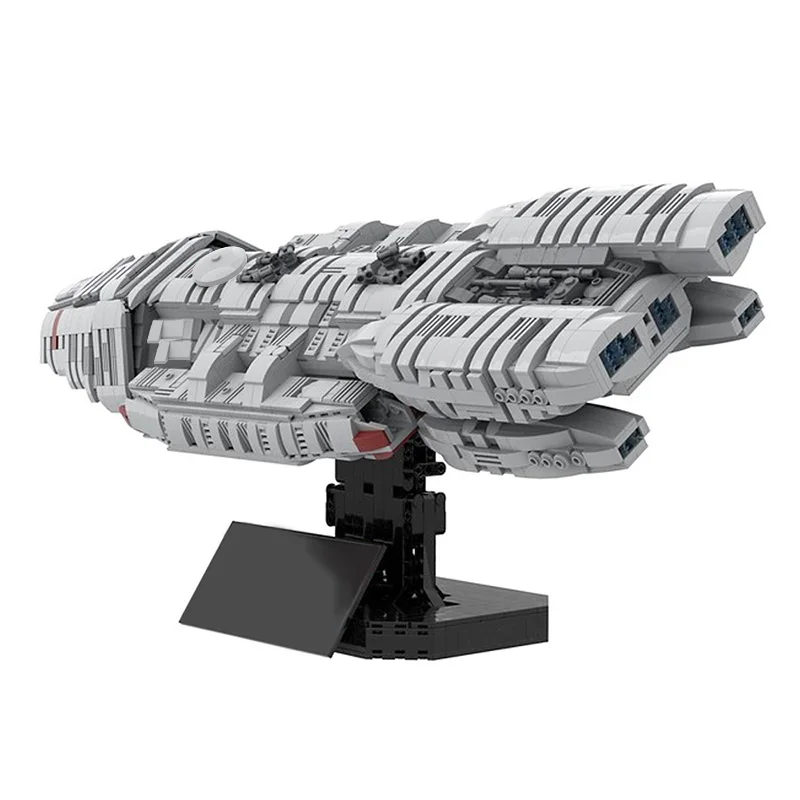 

MOC Transport Ship Fort Space Galactica Spaceship Babylon UCS Scale FIREFLY SERENITY Building Block Brick Kids Toys Xmas Gifts