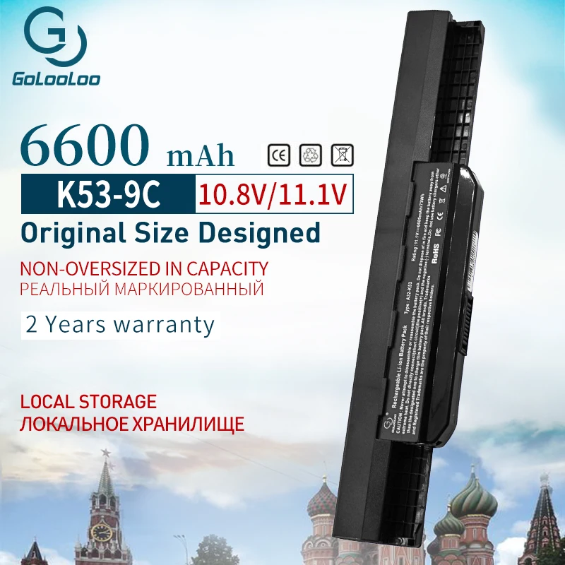 9 ячеек Аккумулятор для ноутбука Asus K53s K43SV K53 A43JV A53E A53JR A43JQ A41 X84 X43 X43U K43 A43B A53B A42 K53T