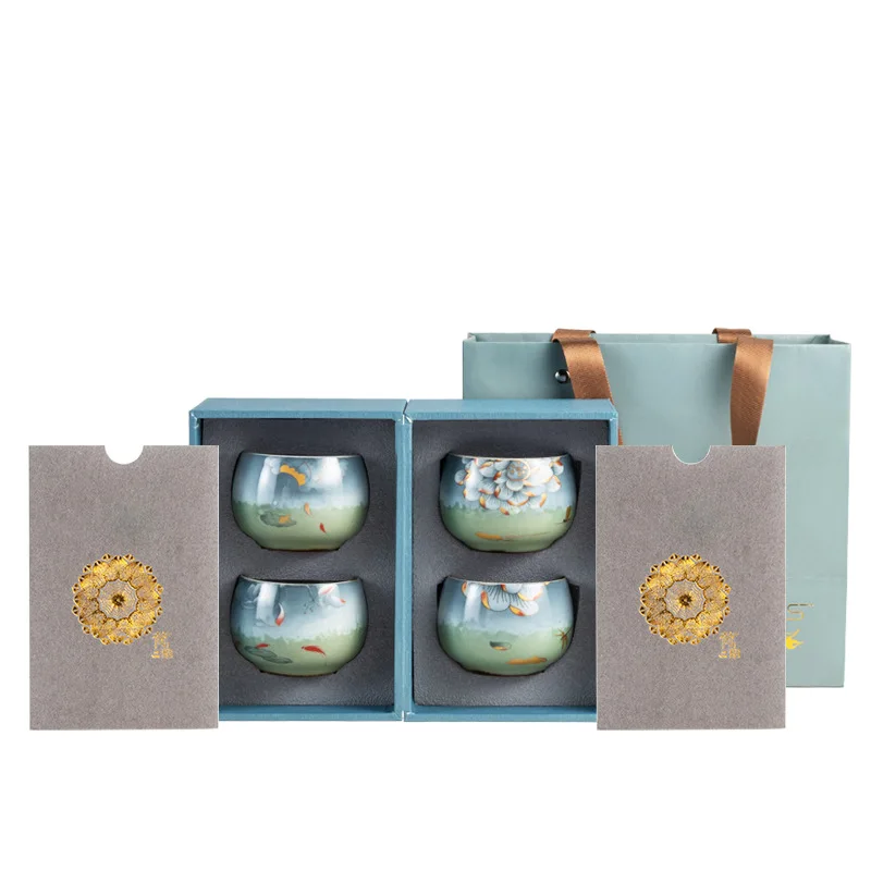 

MCJ Tea cup, tea set, ceramic tea set, coffee cup, tea set, Arabic coffee cup Chinese Ceramic Tea Cup Creative Retro Japanese