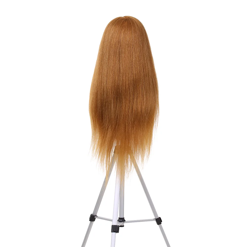 100% человек манекен с волосами голова для плетения парикмахера профессиональная