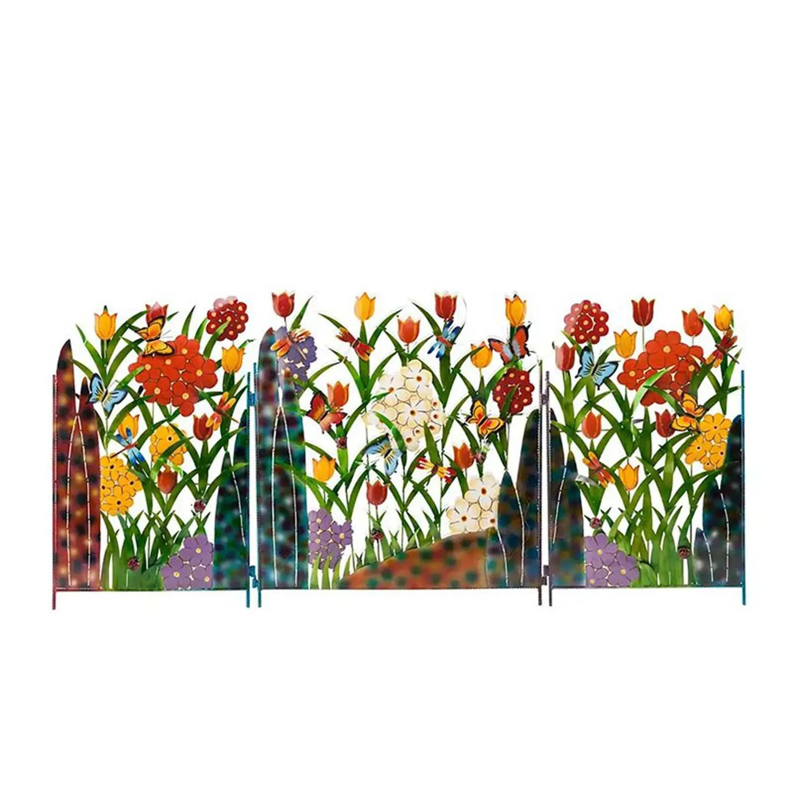 Цветная пейзажная доска наружный цветной металлический трехбортный садовый